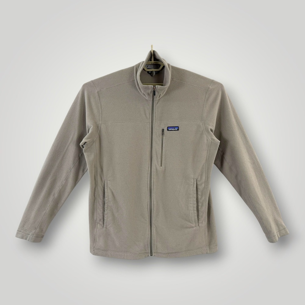 Patagonia Mens Micro D Fleece Jacket XL Tan Full Zip SBDY 26171 FA24